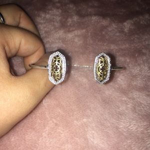 Gold geometric bracelet